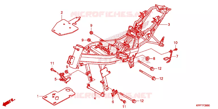 FRAME CHASSIS Honda MOTO 150 CBR 2017  CBR150RF