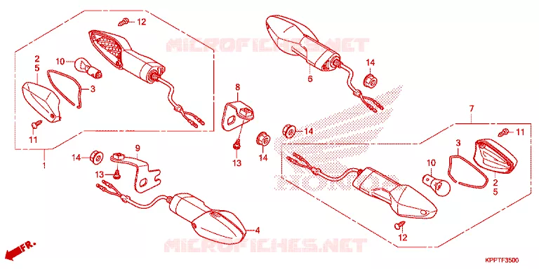 KNIPPERLICHT Honda MOTO 150 CBR 2016  CBR150RF