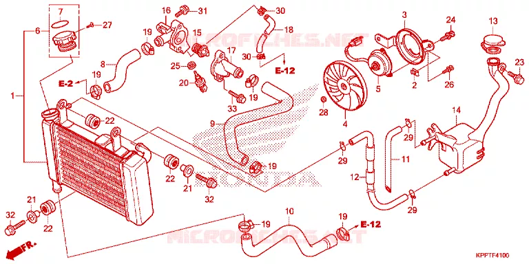 RADIATOR Honda MOTO 150 CBR 2014  CBR150RF