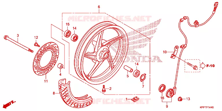 VOORWIEL Honda MOTO 150 CBR 2017  CBR150RF
