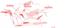 EMBLEEM/STREEP voor Honda CBR 650 F ABS 2017