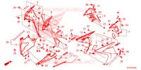 MIDDENKAP/ONDER KAP voor Honda CBR 650 F ABS 2017