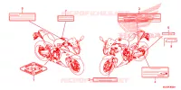 WAARSCHUWINGSLABEL voor Honda CBR 650 F ABS 2018