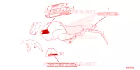 EMBLEEM/STREEP voor Honda MSX GROM 125 2024