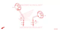 SPIEGEL voor Honda MSX GROM 125 2024
