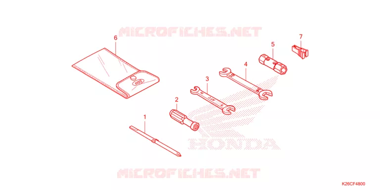 GEREEDSCHAP Honda MOTO 125 MSX 2024  MSX125R_TH