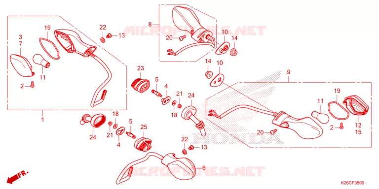 KNIPPERLICHT Honda MOTO 125 MSX 2024  MSX125R_TH