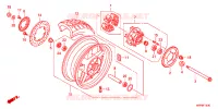 ACHTER WIEL voor Honda CB 1300 SUPER BOL DOR 2012