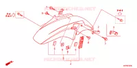 VOORSPATBORD voor Honda CB 1300 SUPER FOUR 2011