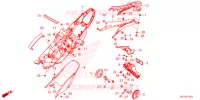 ACHTERSPATBORD  voor Honda CR 650 R E-CLUTCH 2024