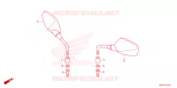 SPIEGEL voor Honda CR 650 R E-CLUTCH 2024