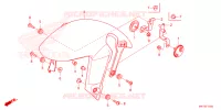 VOORSPATBORD voor Honda CR 650 R E-CLUTCH 2024