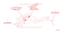 EMBLEEM/STREEP voor Honda CR 650 R E-CLUTCH 2024