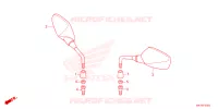 SPIEGEL voor Honda CR 650 R E-CLUTCH 2024