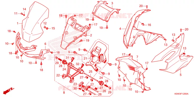 VOORKAP Honda SCOOTER 150 ADV 2022  ADV150AM_2CA
