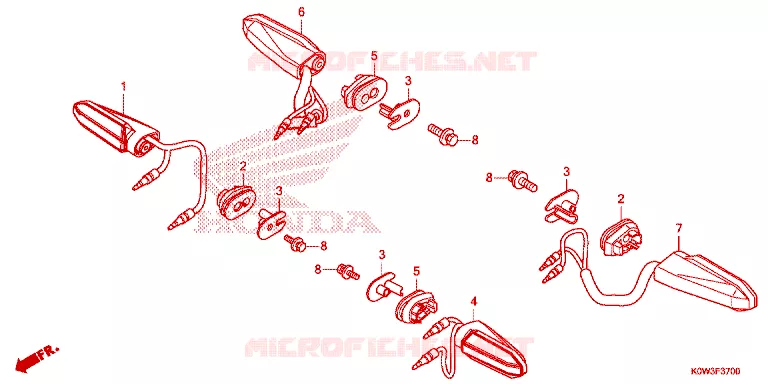 KNIPPERLICHT Honda SCOOTER 150 ADV 2023  ADV150AM_3CA