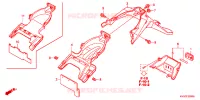 ACHTERSPATBORD  voor Honda AIRBLADE 110 2008