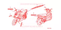 EMBLEEM/STREEP voor Honda AIRBLADE 110 2008