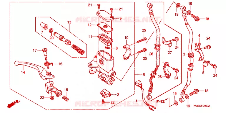 POMP Honda SCOOTER 110 WAVE 2008  ANC110ACC9