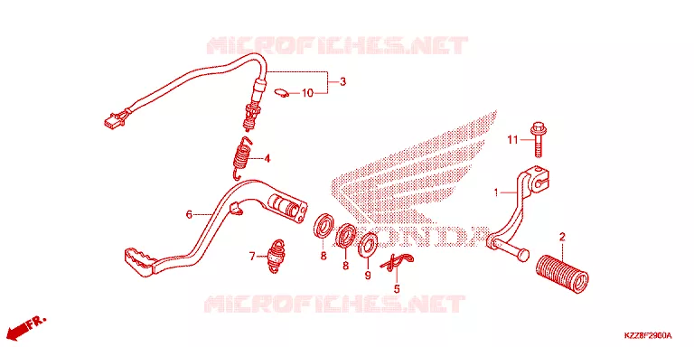 PEDAAL Honda MOTO 250 CRF 2016  CRF250MF
