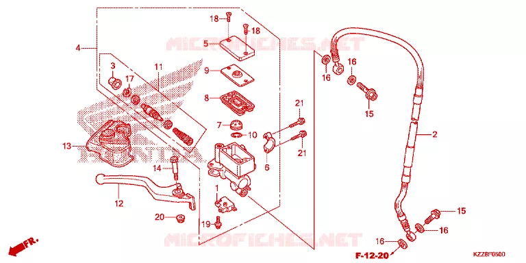 REMPOMP VOOR Honda MOTO 250 CRF 2015  CRF250MF