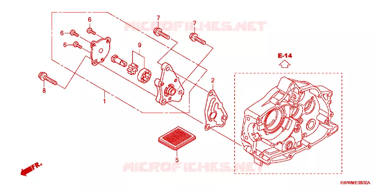 OLIEPOMP Honda MOTO 110 WAVE 2012  AFP110MCSC