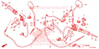     HANDLE LEVER/SWITCH/CABLE (ACF110SF) voor Honda SCOOPY 110 ACTIVE BOY 2014