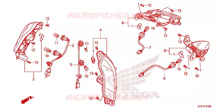 KNIPPERLICHT Honda SCOOTER 110 SCOOPY 2014  ACF110SFE_2TH