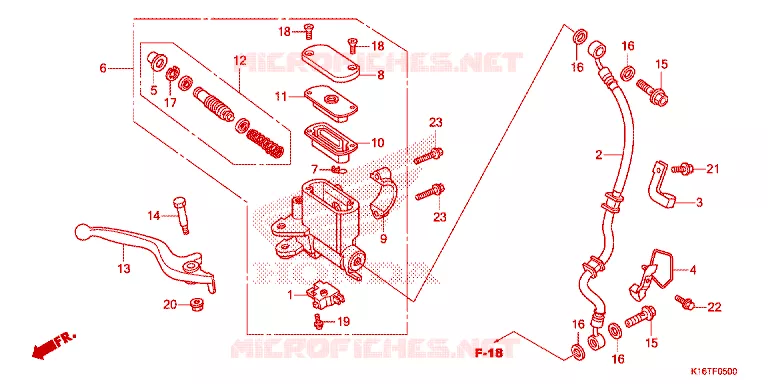 REMPOMP VOOR Honda SCOOTER 110 SCOOPY 2014  ACF110SFE_TH