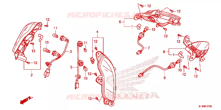 KNIPPERLICHT Honda SCOOTER 110 SCOOPY 2015  ACF110SFF