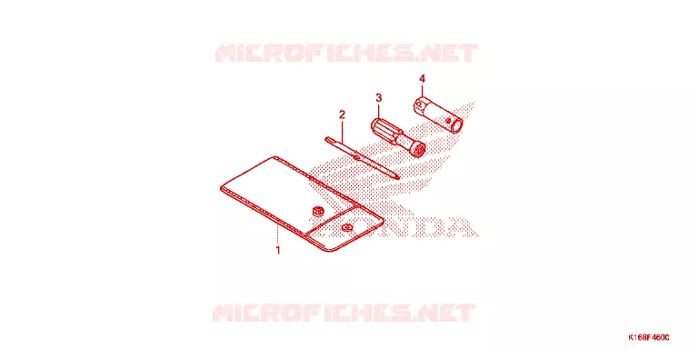 GEREEDSCHAP Honda SCOOTER 110 SCOOPY 2015  ACF110SFF