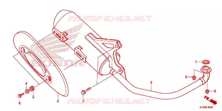 UITLAATDEMPER Honda SCOOTER 110 SCOOPY 2015  ACF110SFF
