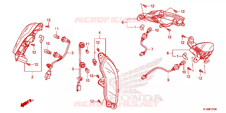 KNIPPERLICHT Honda SCOOTER 110 SCOOPY 2015  ACF110SFF