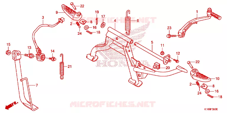 STANDAARD Honda SCOOTER 110 SCOOPY 2015  ACF110SFF