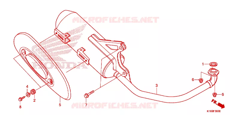UITLAATDEMPER Honda SCOOTER 110 SCOOPY 2015  ACF110SFF