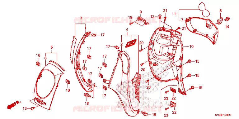 VOORKAP Honda SCOOTER 110 SCOOPY 2015  ACF110SFF