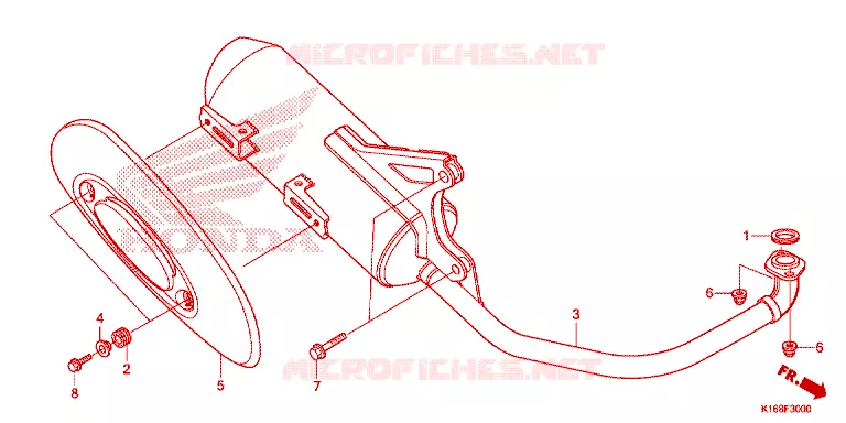 UITLAATDEMPER Honda SCOOTER 110 SCOOPY 2015  ACF110SFF