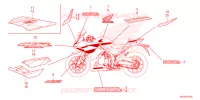 EMBLEEM/STREEP voor Honda CBR 500 R ABS 2024