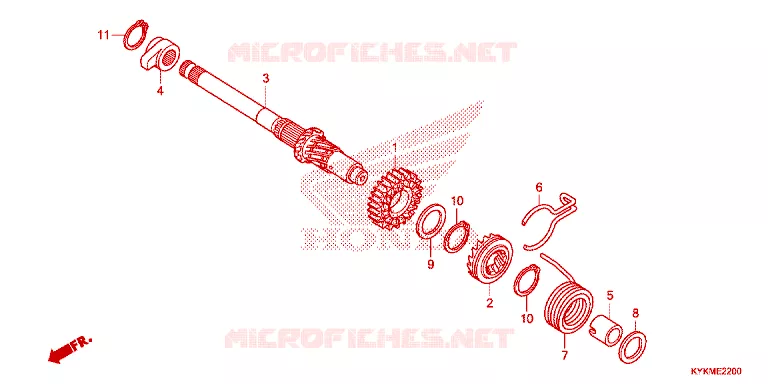 KICKSTARTER SPIL Honda MOTO 110 CRF 2025  CRF110FS