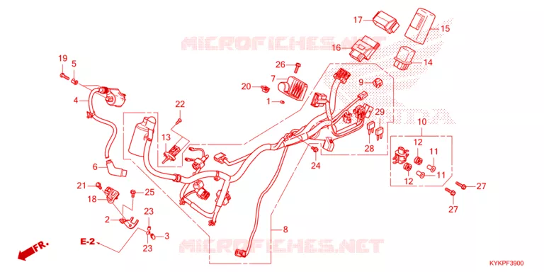 BEDRADINGSBUNDEL Honda MOTO 110 CRF 2025  CRF110FS