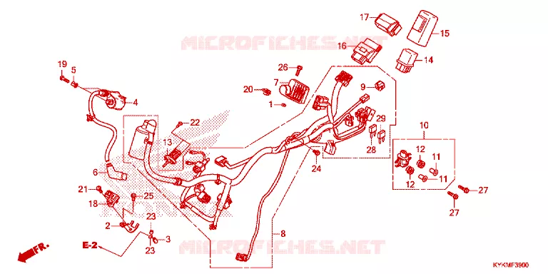 BEDRADINGSBUNDEL Honda MOTO 110 CRF 2025  CRF110FS