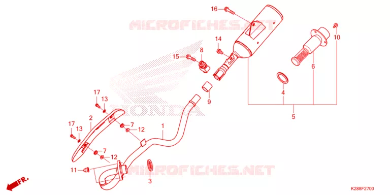 UITLAATDEMPER Honda MOTO 125 CRF 2025  CRF125FS