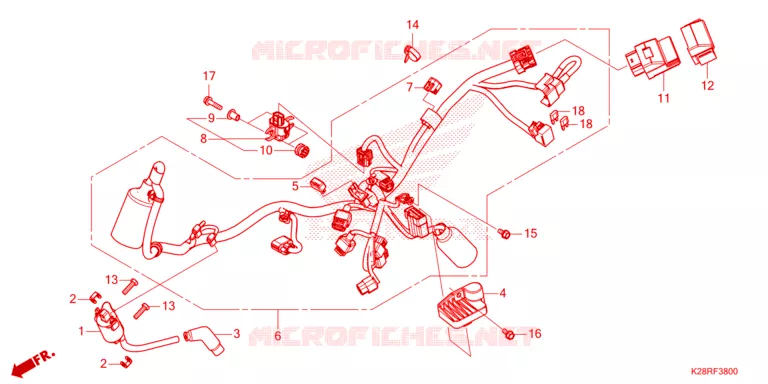 BEDRADINGSBUNDEL Honda MOTO 125 CRF 2025  CRF125FS