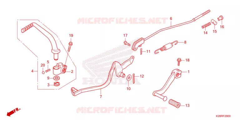 PEDAAL Honda MOTO 125 CRF 2025  CRF125FS