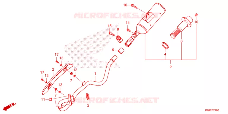 UITLAATDEMPER Honda MOTO 125 CRF 2025  CRF125FS
