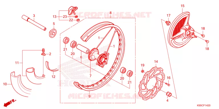 VOORWIEL Honda MOTO 250 CRF 2025  CRF250RS