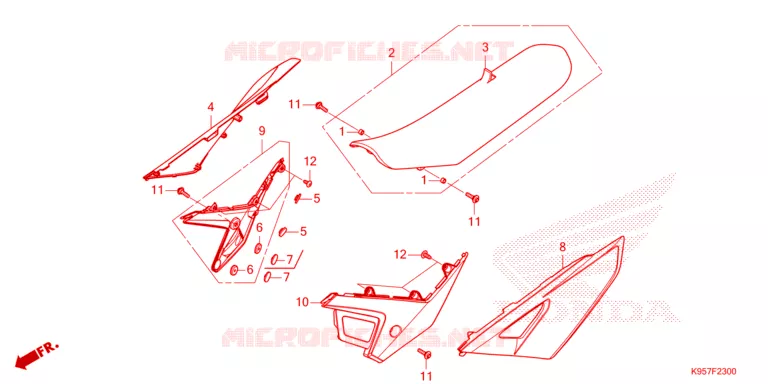 ZITTING - KAP  Honda MOTO 250 CRF 2025  CRF250RWES