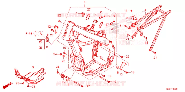 FRAME CHASSIS Honda MOTO 250 CRF 2025  CRF250RWES