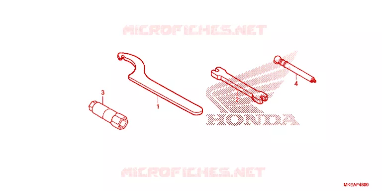 GEREEDSCHAP Honda MOTO 450 CRF 2025  CRF450RLS