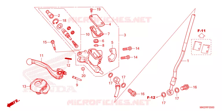 REMPOMP VOOR Honda MOTO 450 CRF 2025  CRF450RS